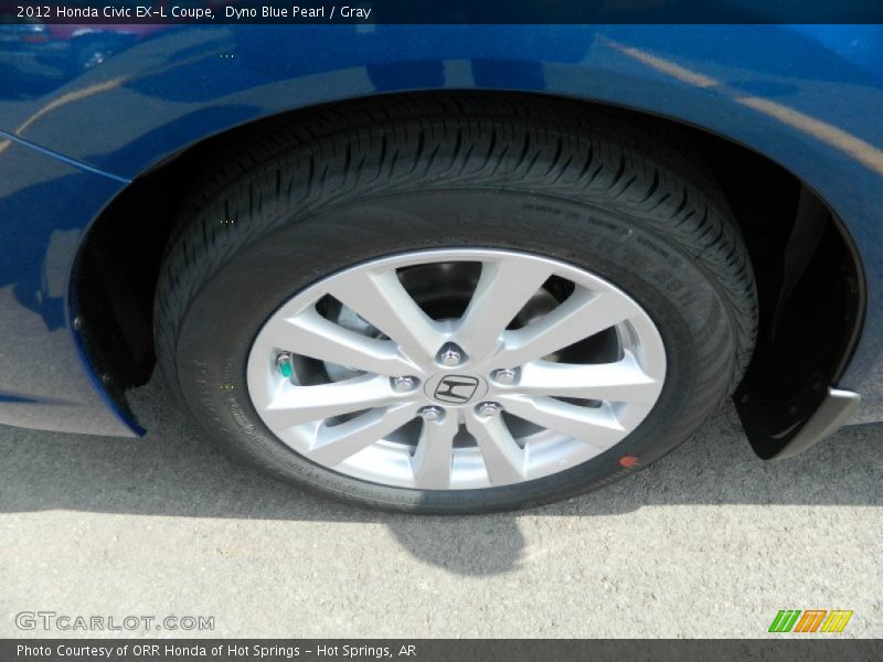 Dyno Blue Pearl / Gray 2012 Honda Civic EX-L Coupe