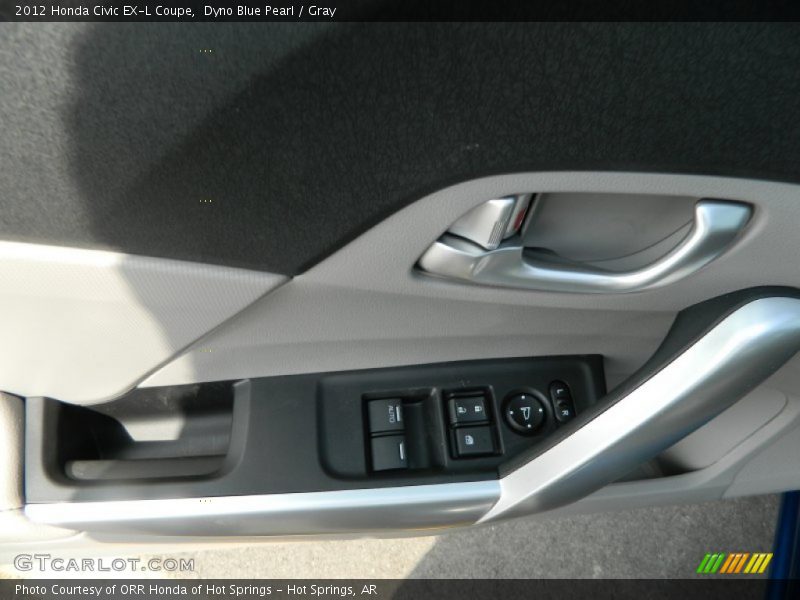 Dyno Blue Pearl / Gray 2012 Honda Civic EX-L Coupe