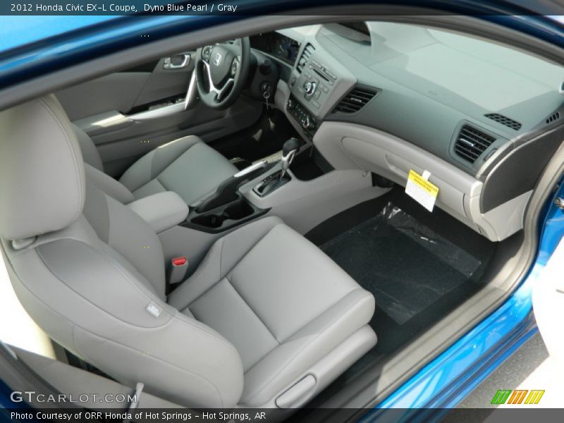  2012 Civic EX-L Coupe Gray Interior