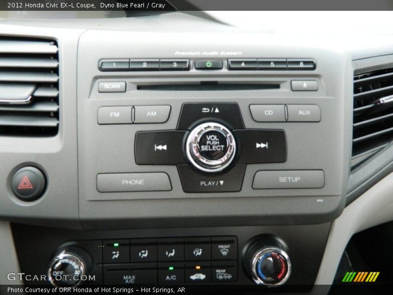 Controls of 2012 Civic EX-L Coupe