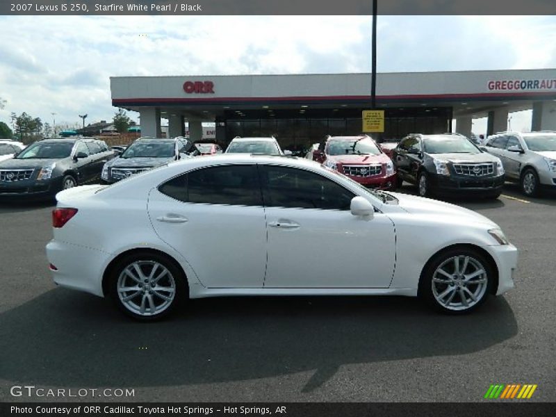 Starfire White Pearl / Black 2007 Lexus IS 250