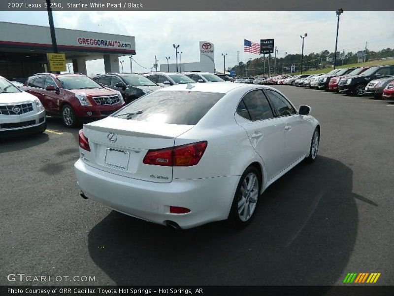 Starfire White Pearl / Black 2007 Lexus IS 250