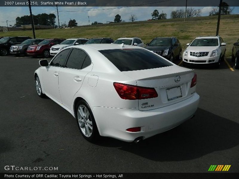 Starfire White Pearl / Black 2007 Lexus IS 250