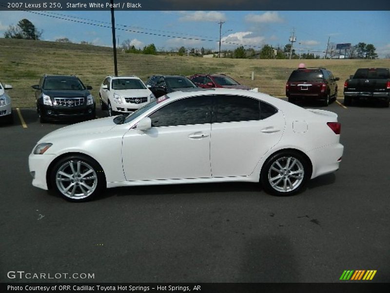 Starfire White Pearl / Black 2007 Lexus IS 250