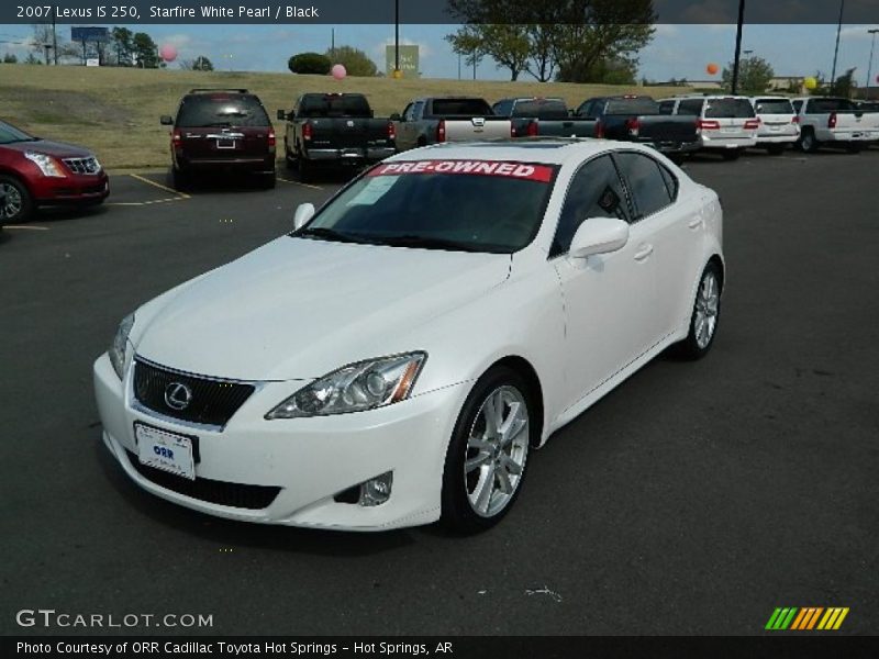 Starfire White Pearl / Black 2007 Lexus IS 250