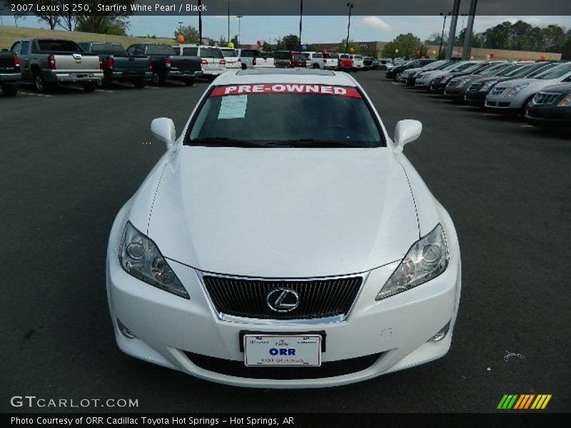 Starfire White Pearl / Black 2007 Lexus IS 250