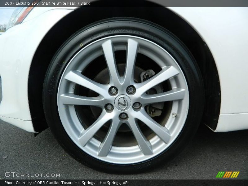 Starfire White Pearl / Black 2007 Lexus IS 250