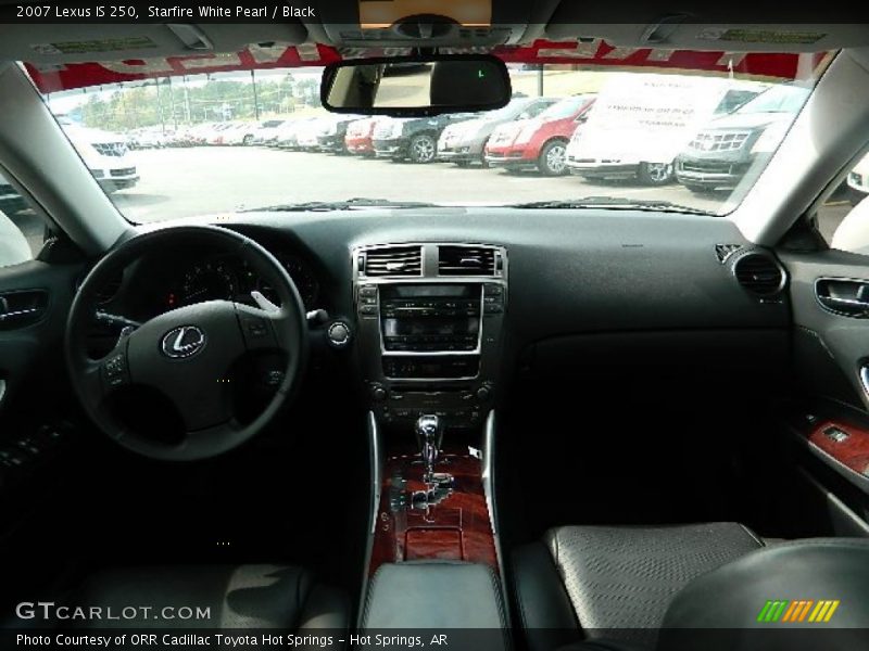 Starfire White Pearl / Black 2007 Lexus IS 250