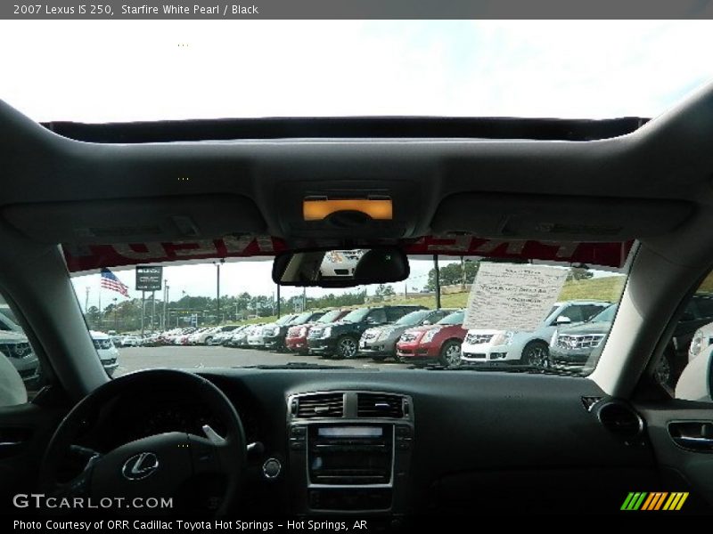 Starfire White Pearl / Black 2007 Lexus IS 250