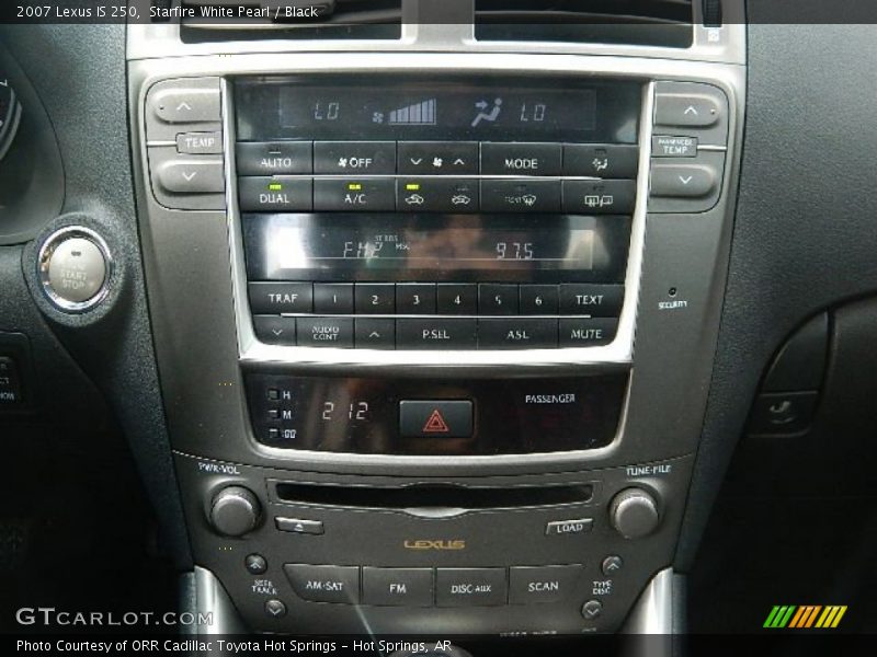 Starfire White Pearl / Black 2007 Lexus IS 250