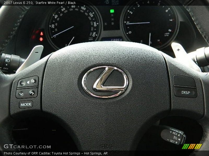 Starfire White Pearl / Black 2007 Lexus IS 250