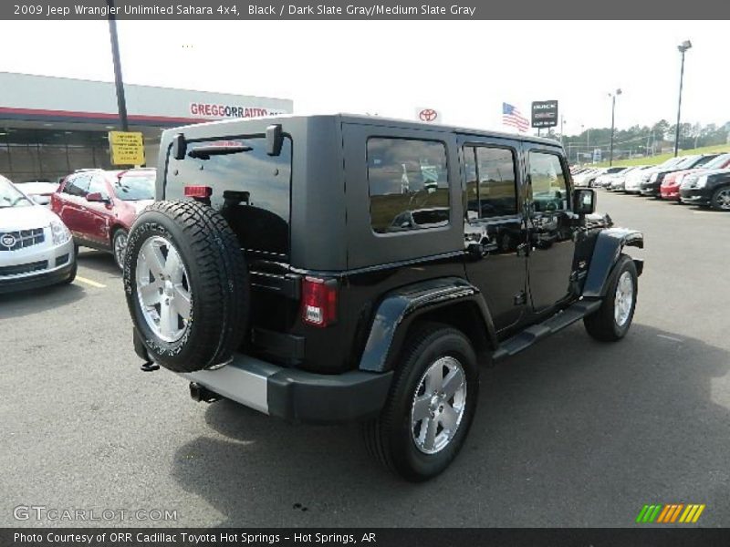 Black / Dark Slate Gray/Medium Slate Gray 2009 Jeep Wrangler Unlimited Sahara 4x4
