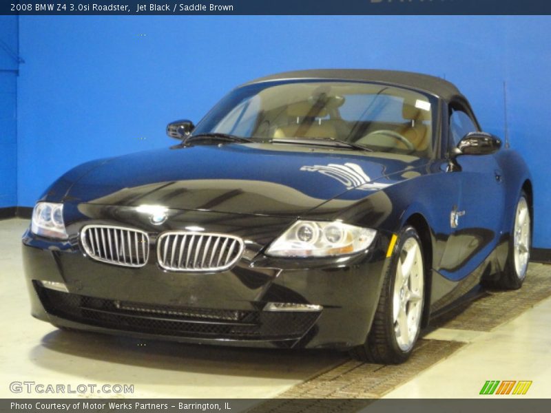 Jet Black / Saddle Brown 2008 BMW Z4 3.0si Roadster