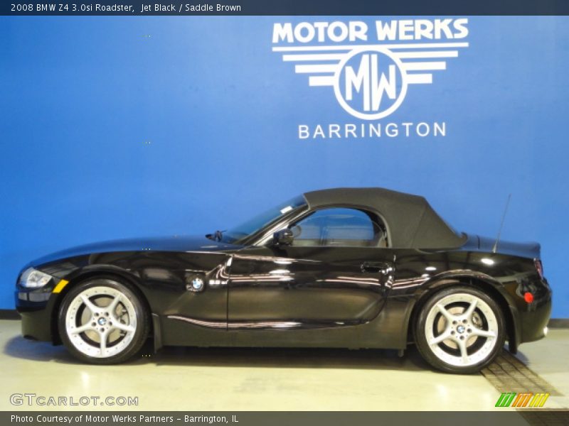 Jet Black / Saddle Brown 2008 BMW Z4 3.0si Roadster