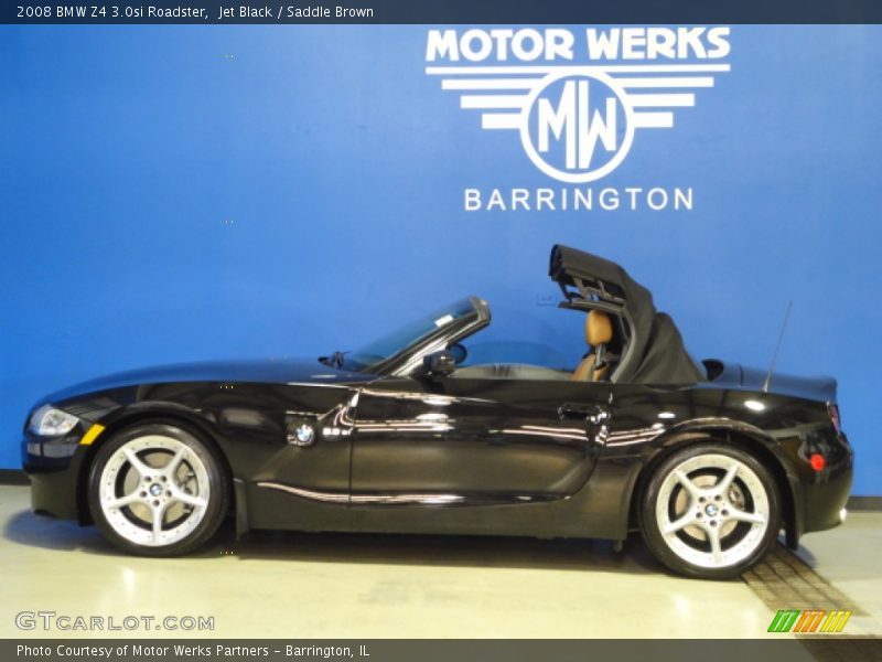 Jet Black / Saddle Brown 2008 BMW Z4 3.0si Roadster