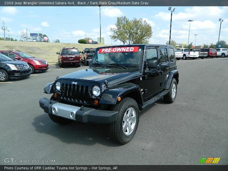 Black / Dark Slate Gray/Medium Slate Gray 2009 Jeep Wrangler Unlimited Sahara 4x4