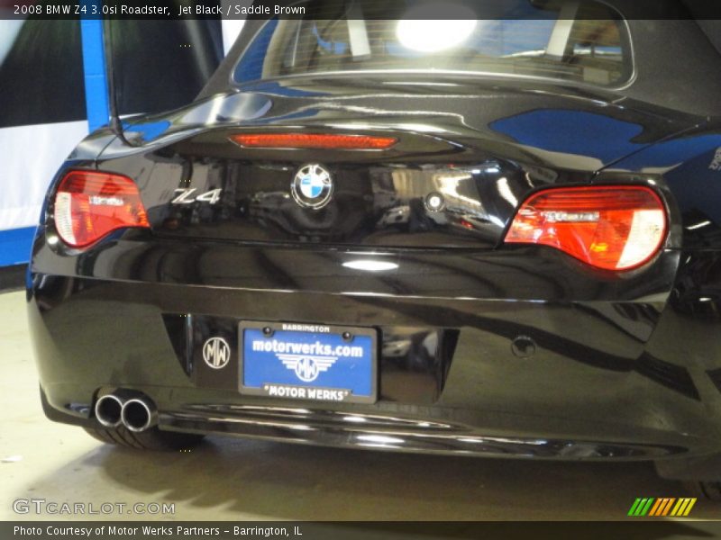 Jet Black / Saddle Brown 2008 BMW Z4 3.0si Roadster