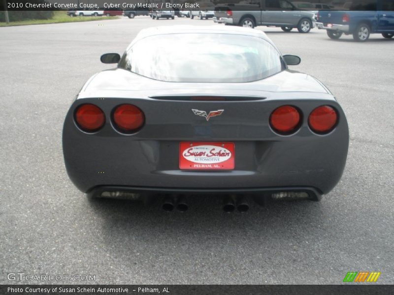 Cyber Gray Metallic / Ebony Black 2010 Chevrolet Corvette Coupe