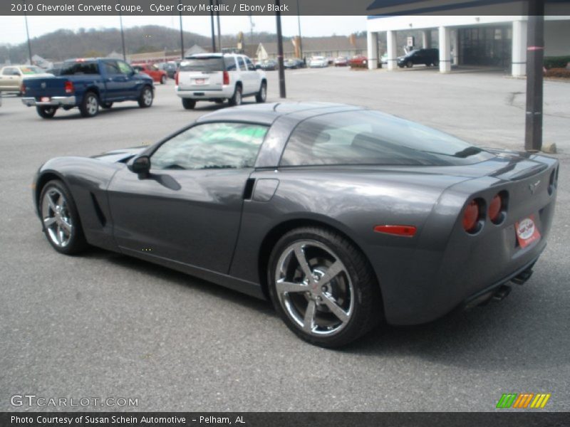 Cyber Gray Metallic / Ebony Black 2010 Chevrolet Corvette Coupe