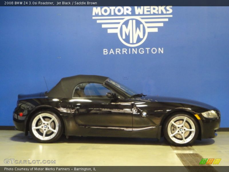 Jet Black / Saddle Brown 2008 BMW Z4 3.0si Roadster