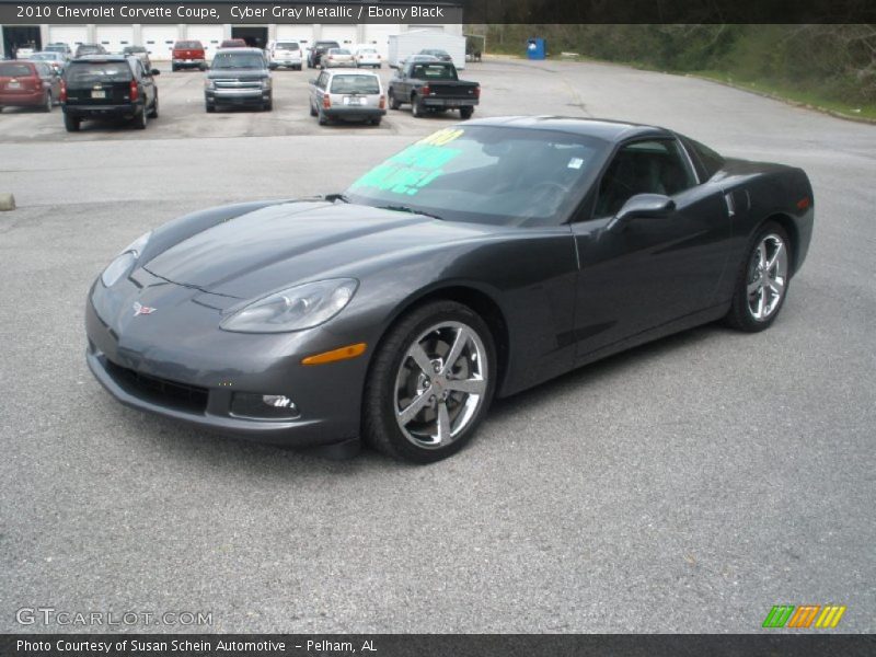 Cyber Gray Metallic / Ebony Black 2010 Chevrolet Corvette Coupe