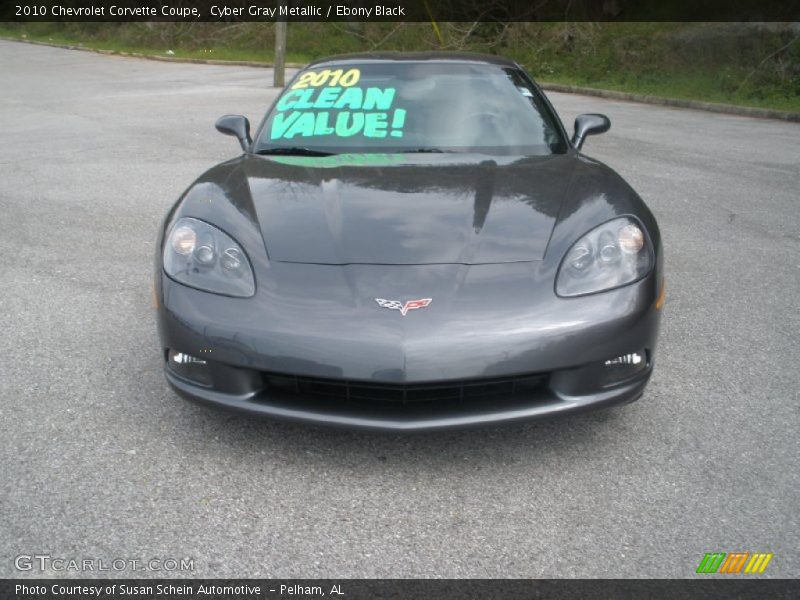 Cyber Gray Metallic / Ebony Black 2010 Chevrolet Corvette Coupe