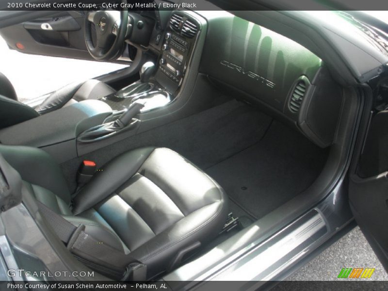 Cyber Gray Metallic / Ebony Black 2010 Chevrolet Corvette Coupe