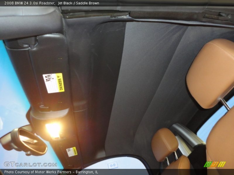 Jet Black / Saddle Brown 2008 BMW Z4 3.0si Roadster