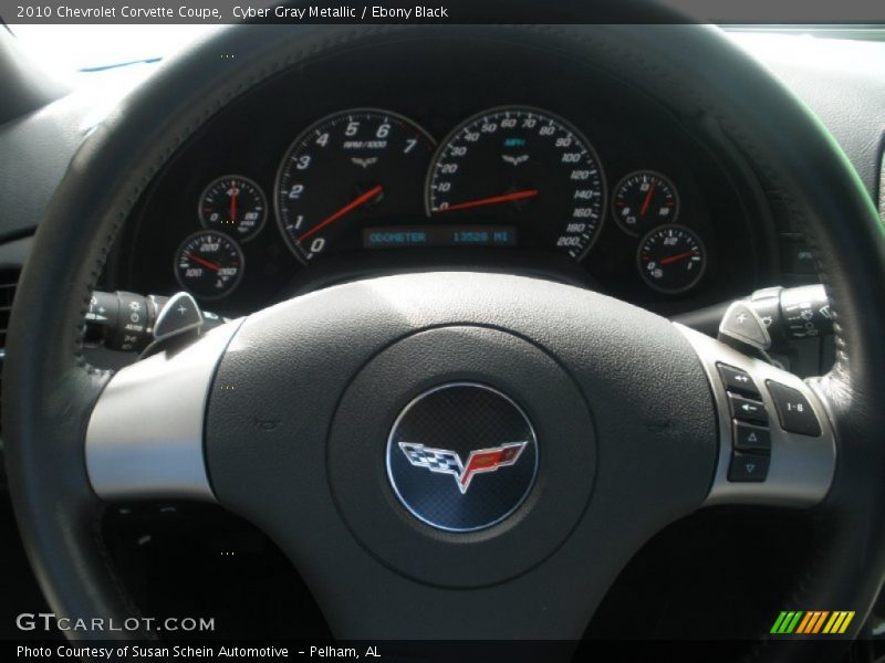 Cyber Gray Metallic / Ebony Black 2010 Chevrolet Corvette Coupe