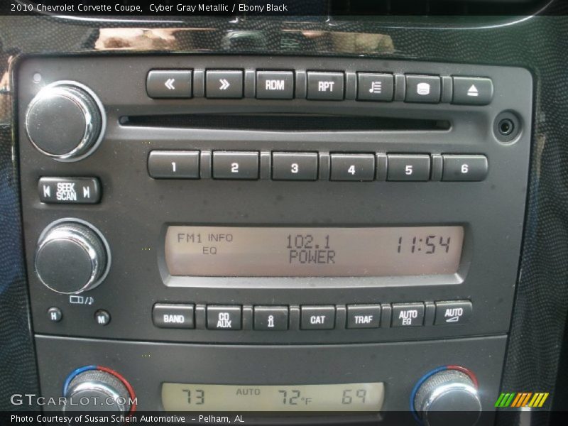Audio System of 2010 Corvette Coupe