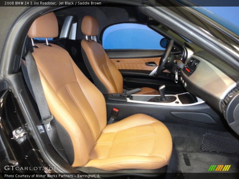 Jet Black / Saddle Brown 2008 BMW Z4 3.0si Roadster