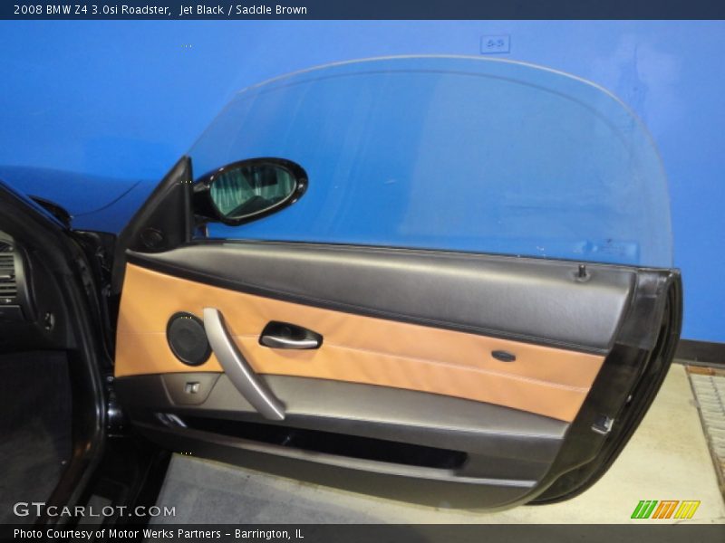 Jet Black / Saddle Brown 2008 BMW Z4 3.0si Roadster
