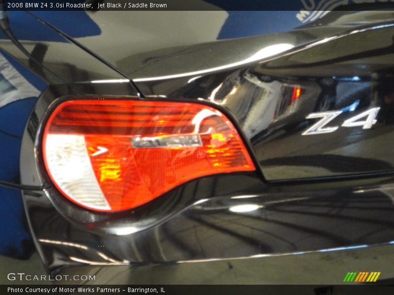 Jet Black / Saddle Brown 2008 BMW Z4 3.0si Roadster