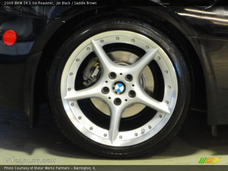 Jet Black / Saddle Brown 2008 BMW Z4 3.0si Roadster