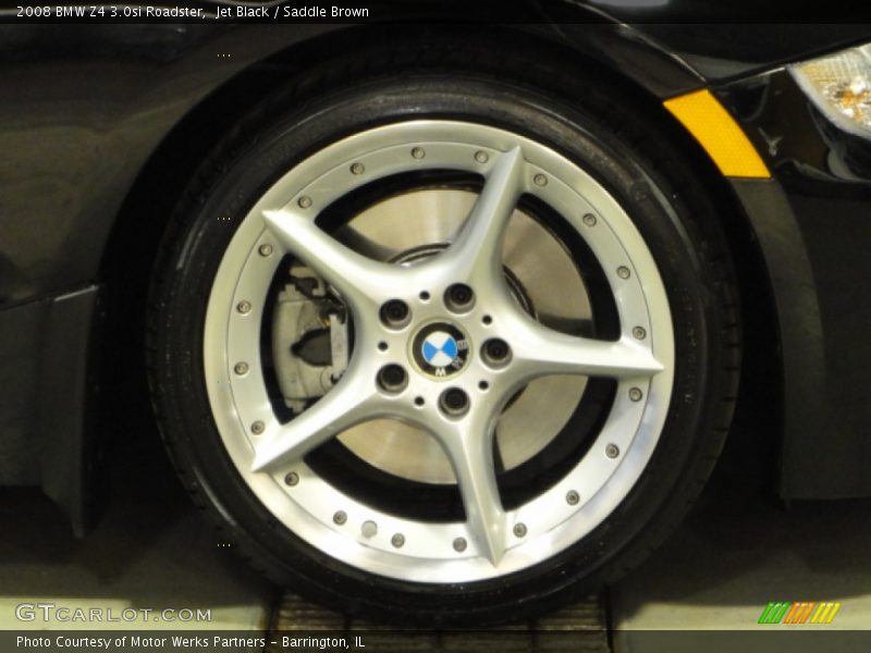 Jet Black / Saddle Brown 2008 BMW Z4 3.0si Roadster