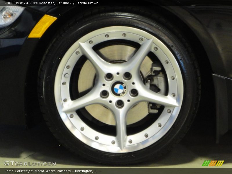 Jet Black / Saddle Brown 2008 BMW Z4 3.0si Roadster