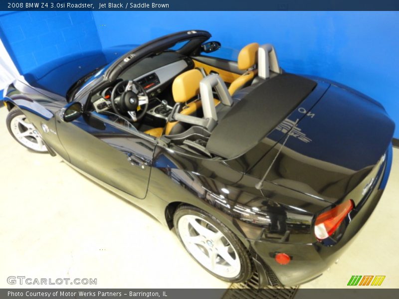Jet Black / Saddle Brown 2008 BMW Z4 3.0si Roadster