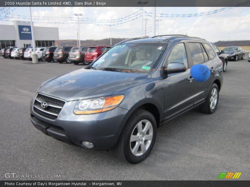 Slate Blue / Beige 2009 Hyundai Santa Fe Limited 4WD