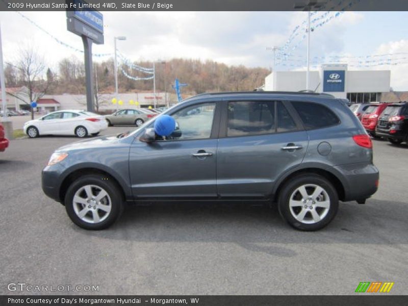 Slate Blue / Beige 2009 Hyundai Santa Fe Limited 4WD