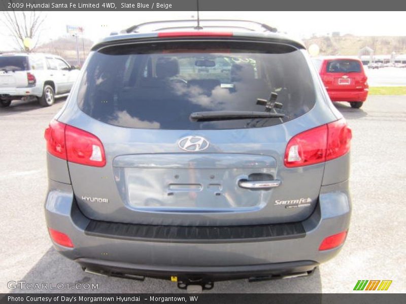 Slate Blue / Beige 2009 Hyundai Santa Fe Limited 4WD