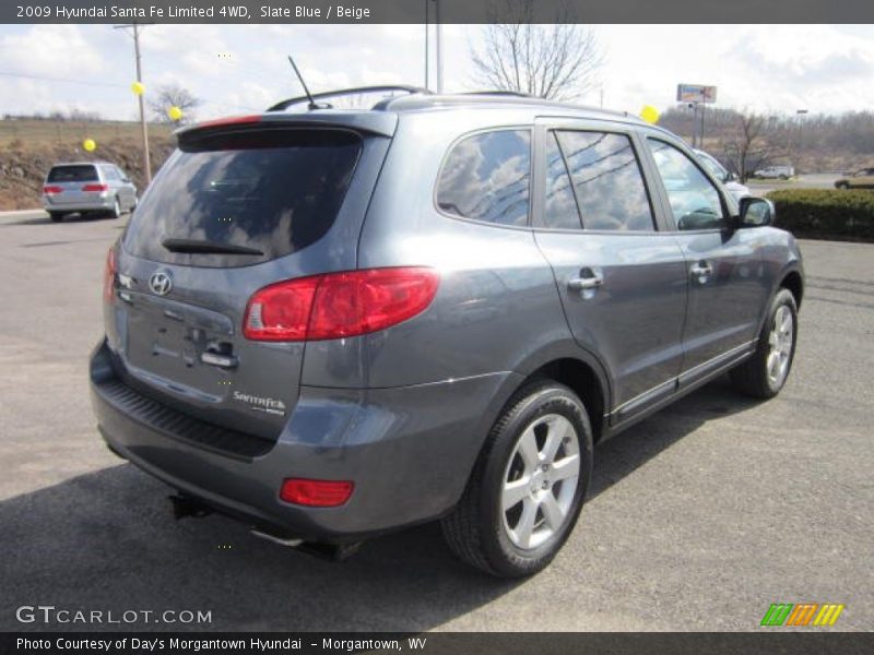 Slate Blue / Beige 2009 Hyundai Santa Fe Limited 4WD