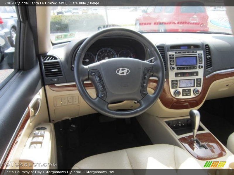 Slate Blue / Beige 2009 Hyundai Santa Fe Limited 4WD