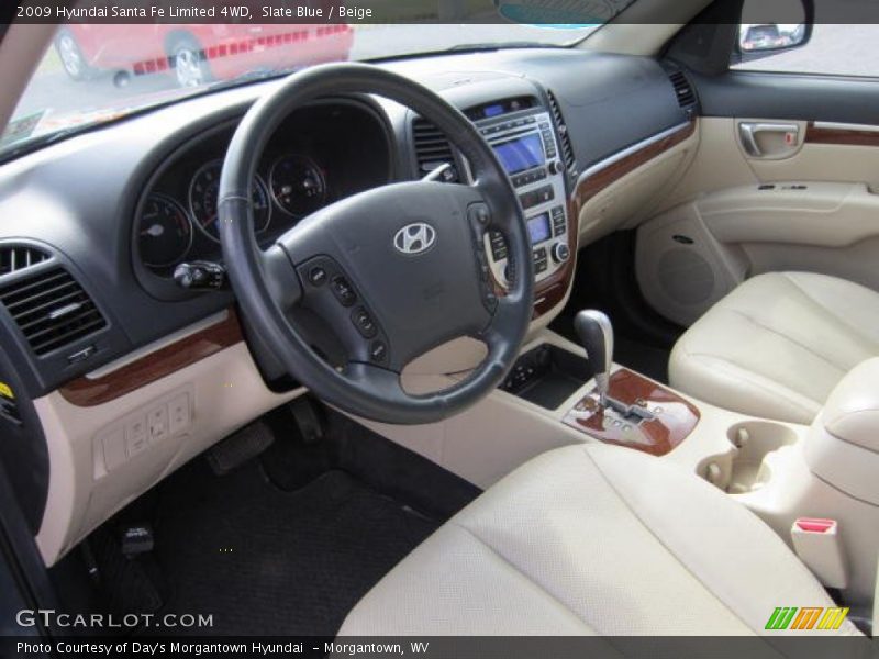 Slate Blue / Beige 2009 Hyundai Santa Fe Limited 4WD