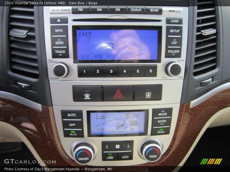 Slate Blue / Beige 2009 Hyundai Santa Fe Limited 4WD