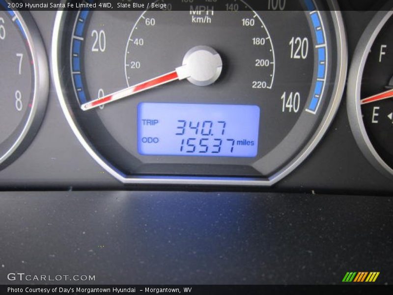 Slate Blue / Beige 2009 Hyundai Santa Fe Limited 4WD