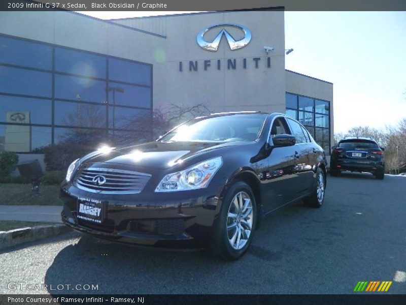 Black Obsidian / Graphite 2009 Infiniti G 37 x Sedan