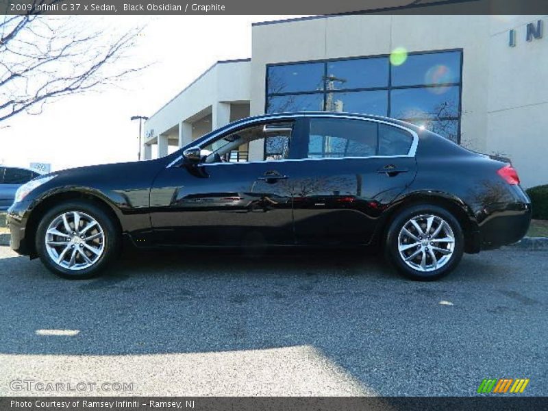 Black Obsidian / Graphite 2009 Infiniti G 37 x Sedan