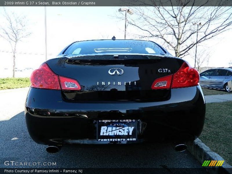 Black Obsidian / Graphite 2009 Infiniti G 37 x Sedan