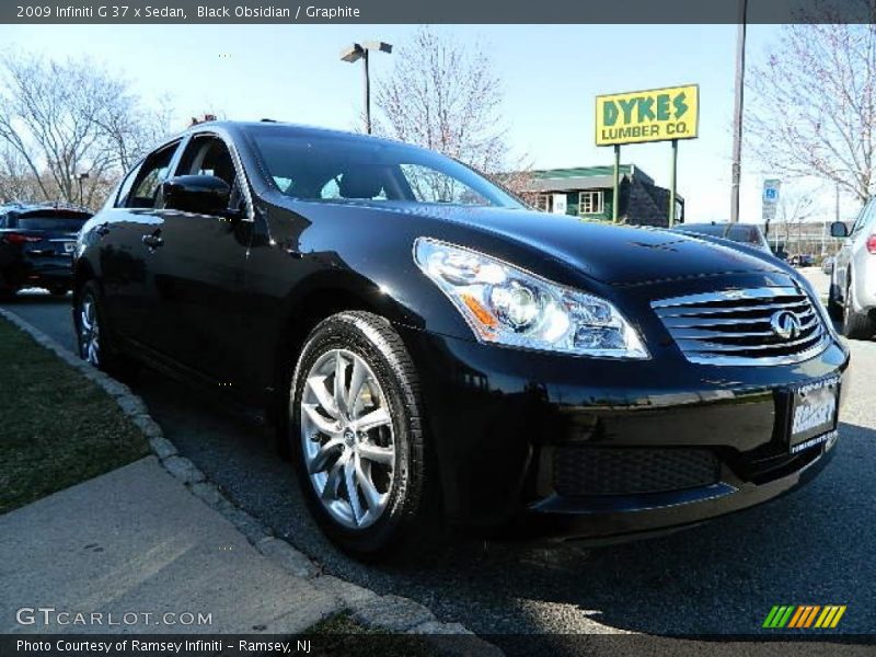 Black Obsidian / Graphite 2009 Infiniti G 37 x Sedan