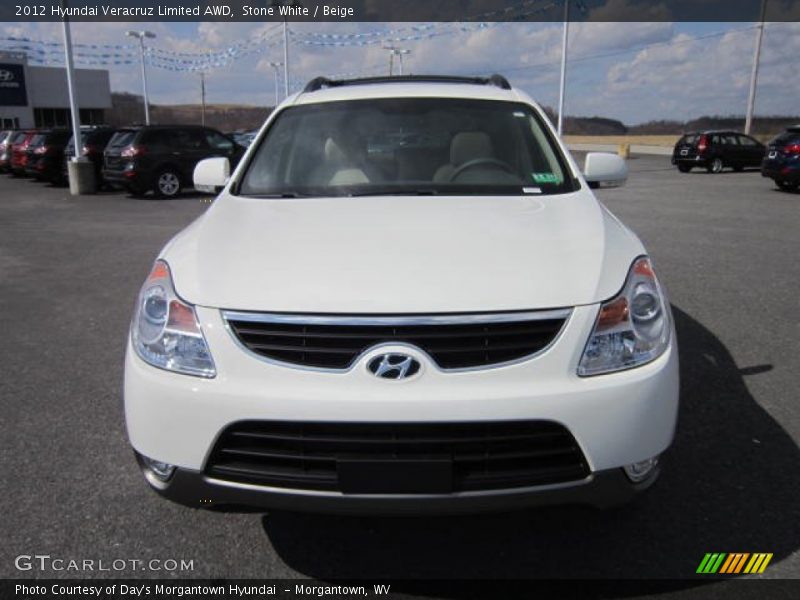 Stone White / Beige 2012 Hyundai Veracruz Limited AWD